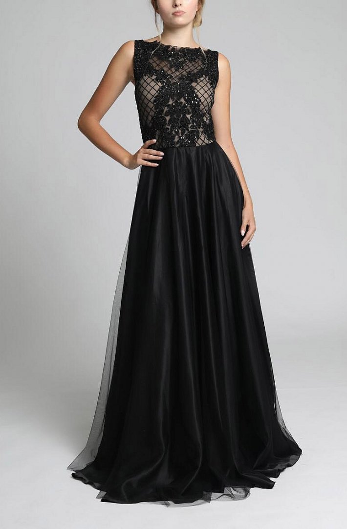 SOKY SOKA  DRESS BLACK 62003-1