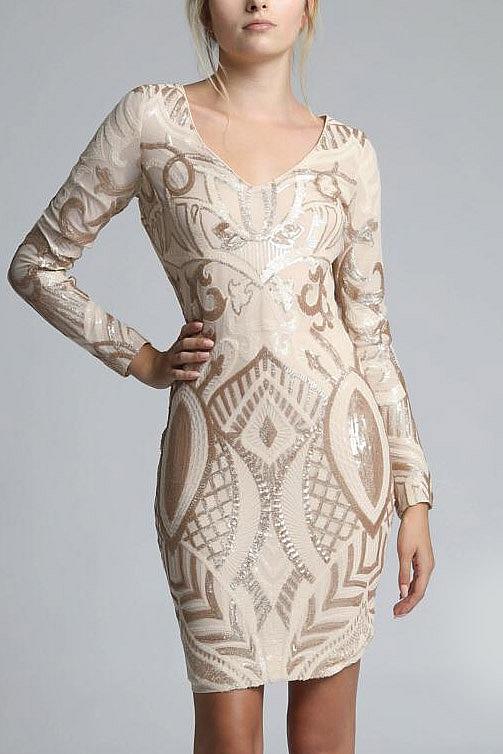 SOKY SOKA DRESS NUDE 62007-1