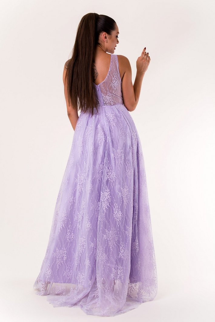 EVA & LOLA DRESS LIGHT PURPLE 60007-1