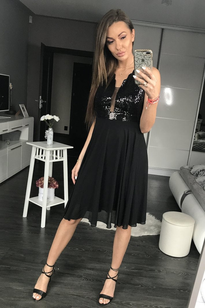 PINK BOOM  DRESS BLACK 44016-2