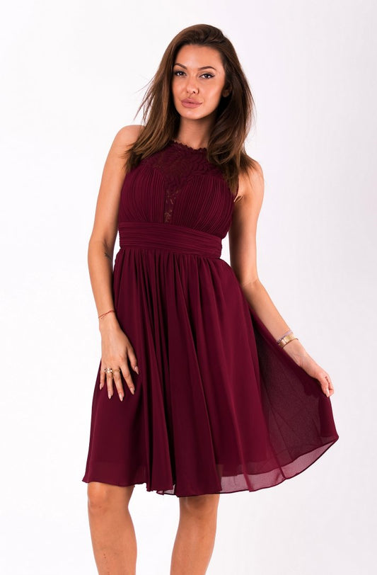 EVA&LOLA DRESS eggplant 51003-2
