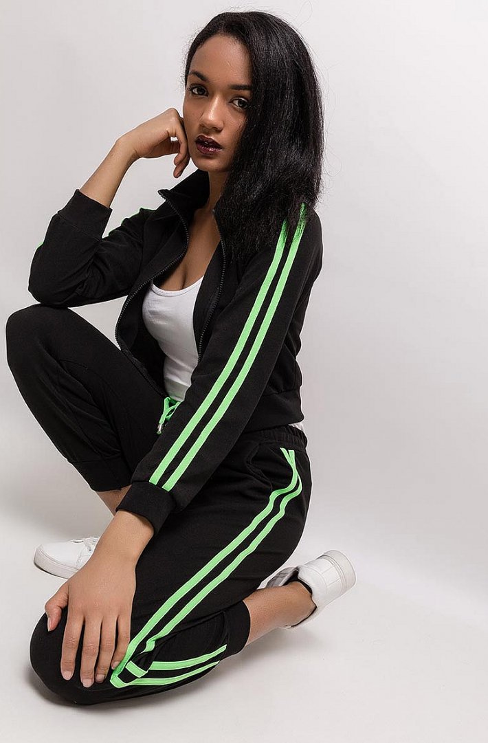 Women's tracksuit BLACK 61004-1