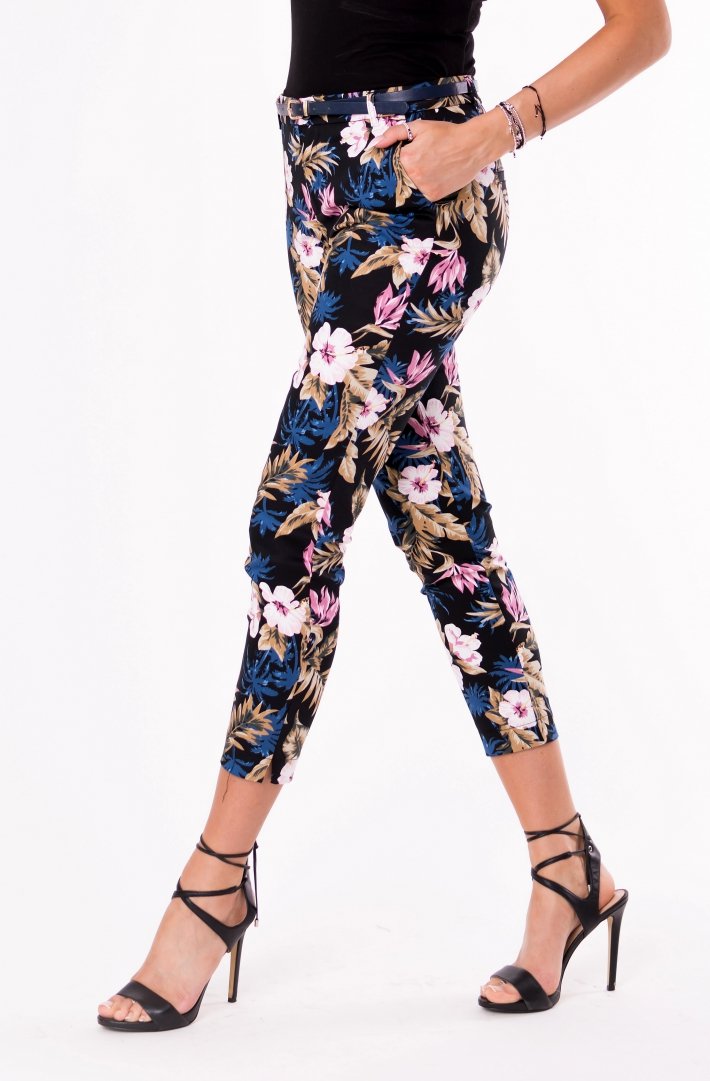 TROUSERS+BELT -BLACK 48011-1