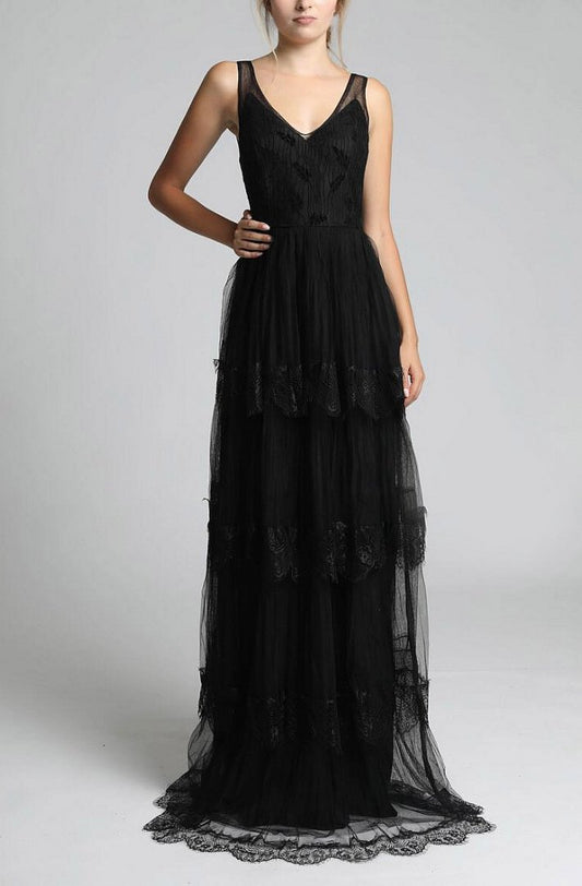 SOKY SOKA DRESS BLACK 62002-1