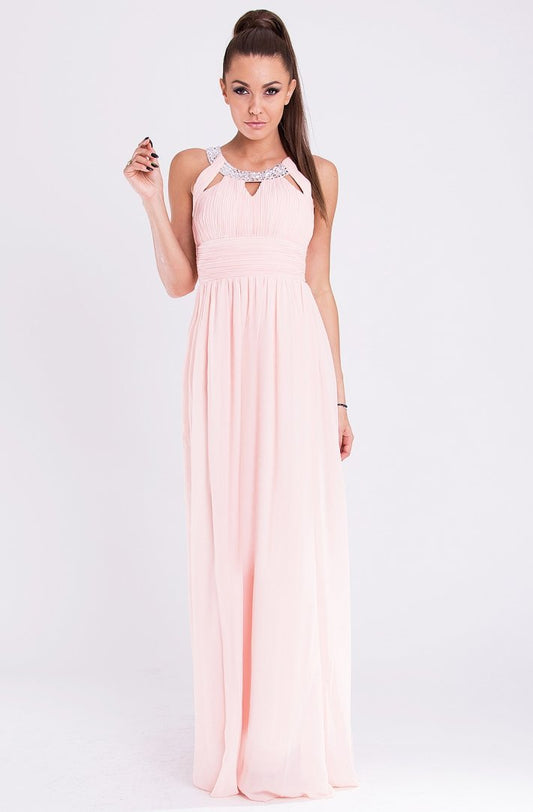 EVA&LOLA DRESS - powder pink 19011-1