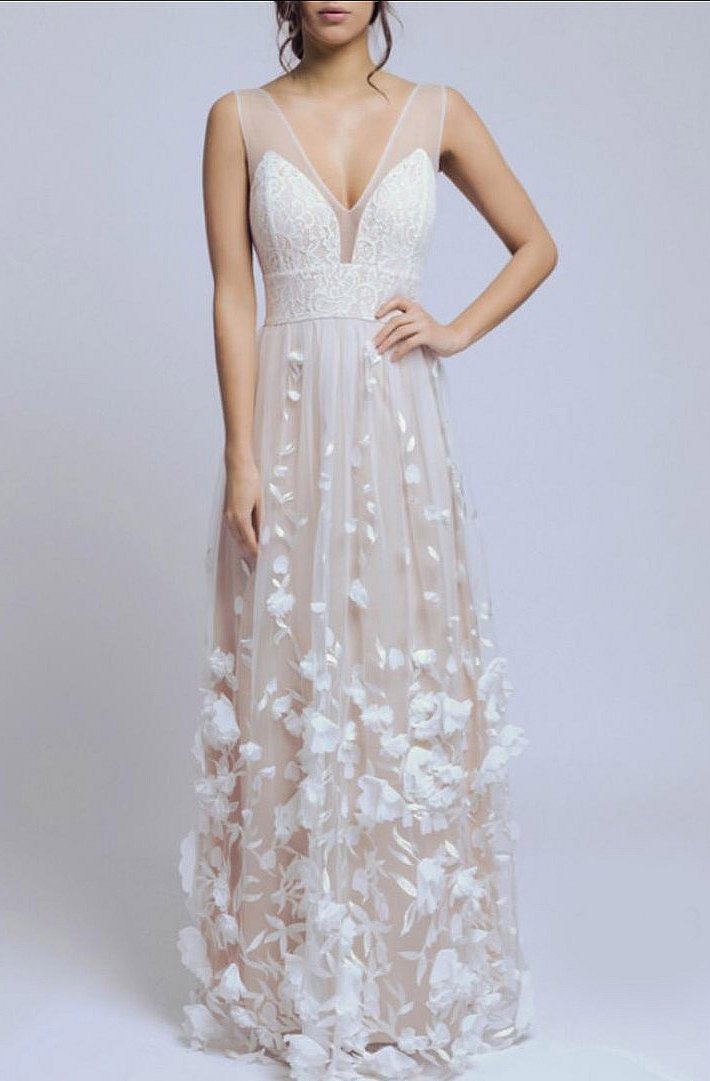 SOKY SOKA  DRESS WHITE 60003-2
