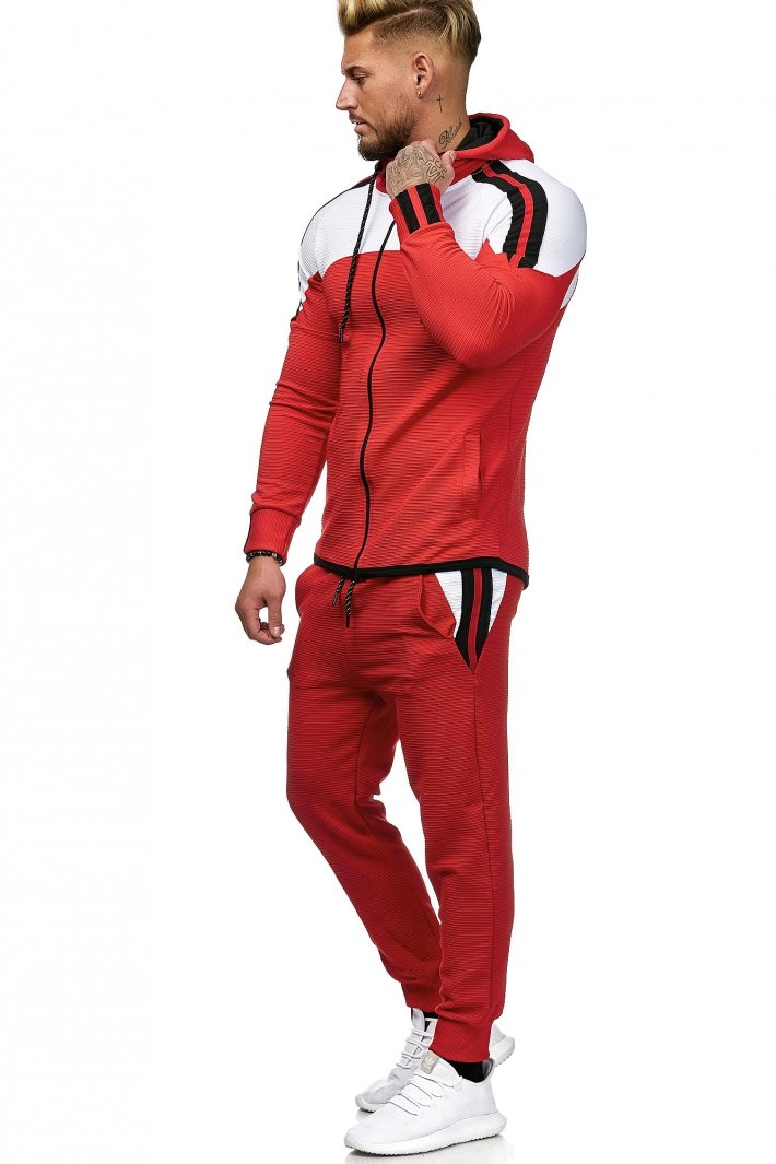 SWEAT SUIT MAN- RED 52006-2