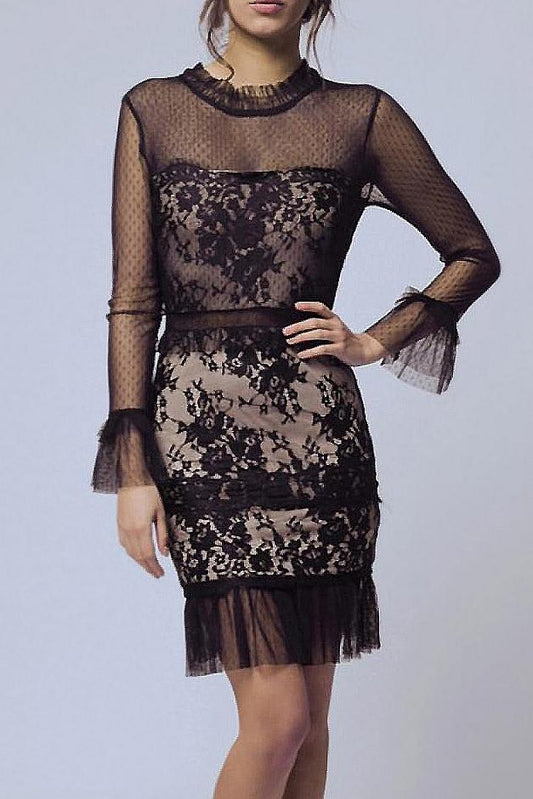 SOKY SOKA DRESS BLACK 56004-1