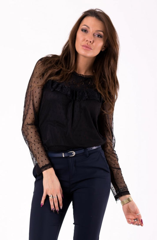 BLOUSE -BLACK 46041-2
