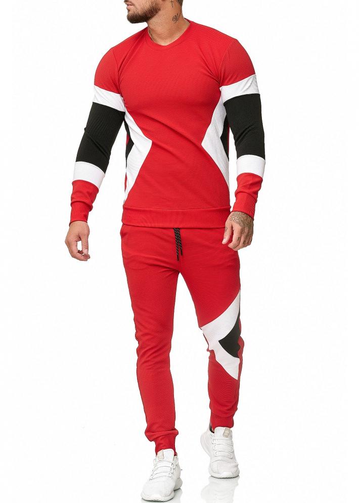 SWEAT SUIT MAN- RED 52009-3