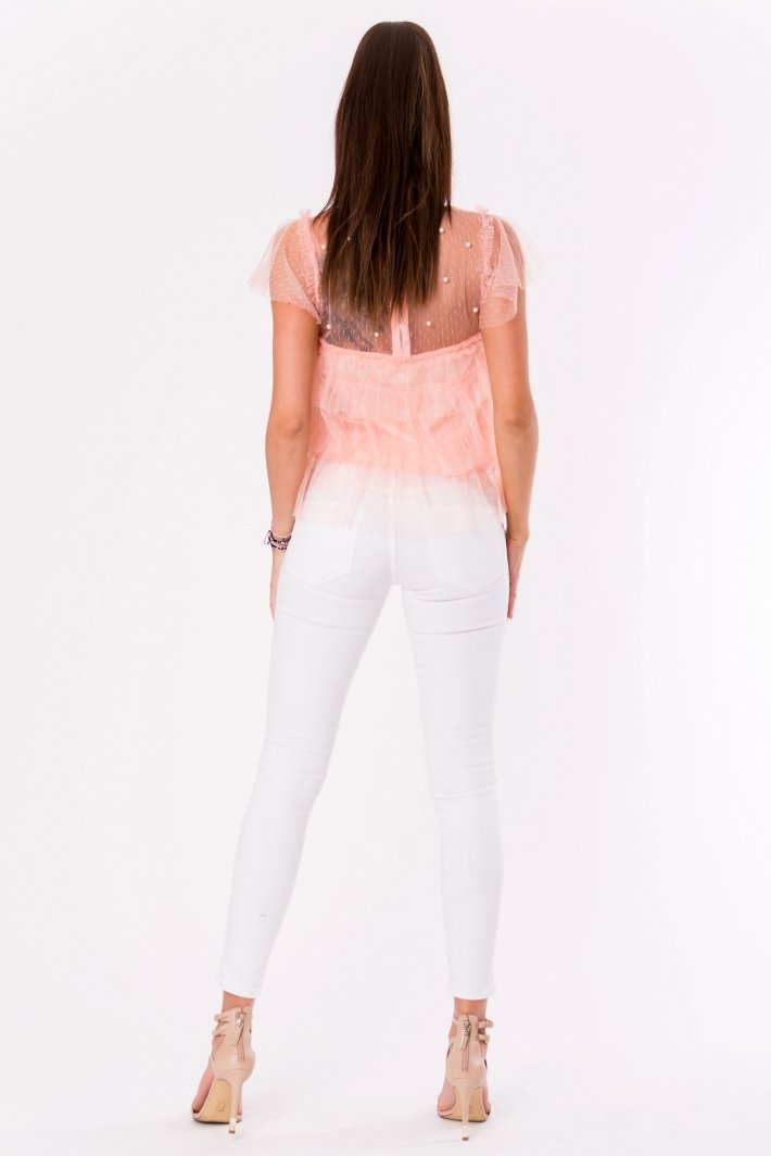 BLOUSE -POWDER PINK 48025-4