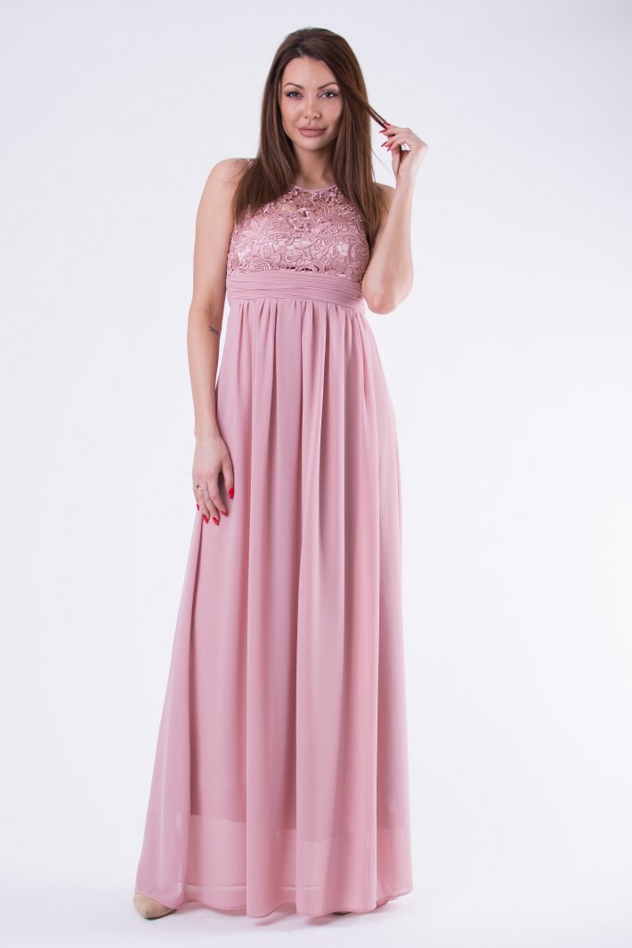 EVA & LOLA DRESS OLD PINK 58001-5