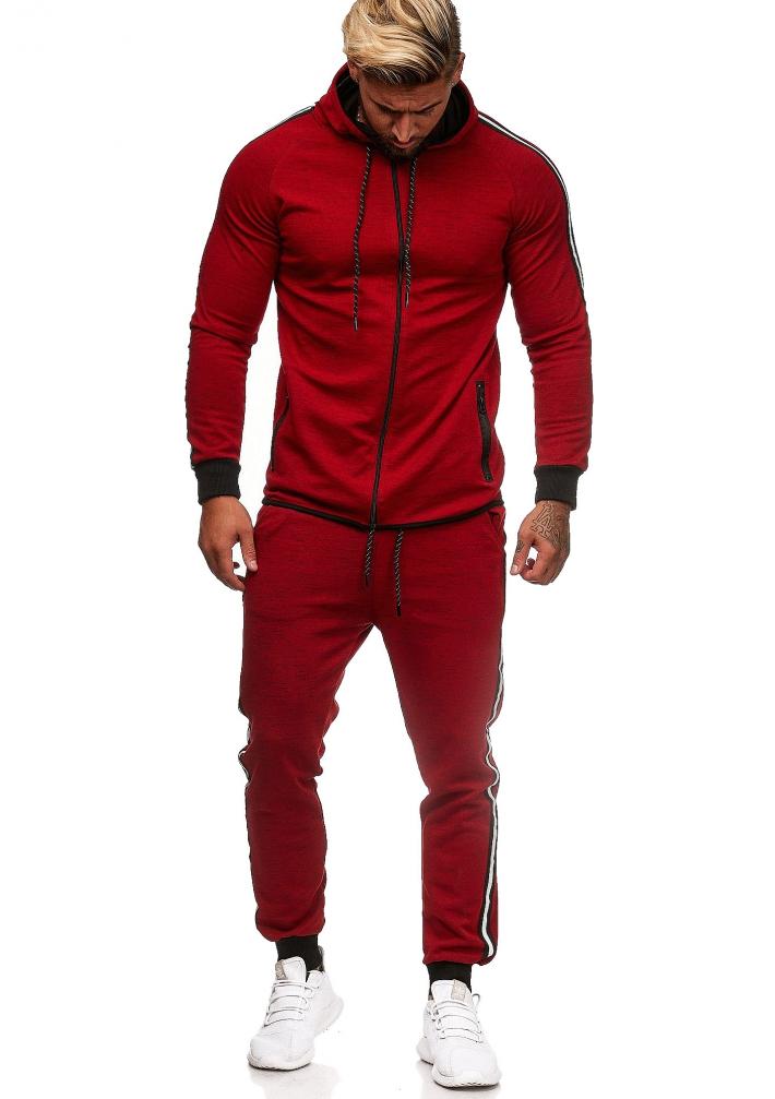 SWEAT SUIT MAN- RED 52007-2