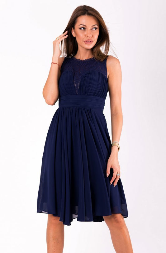 EVA&LOLA DRESS NAVY BLUE 51003-3