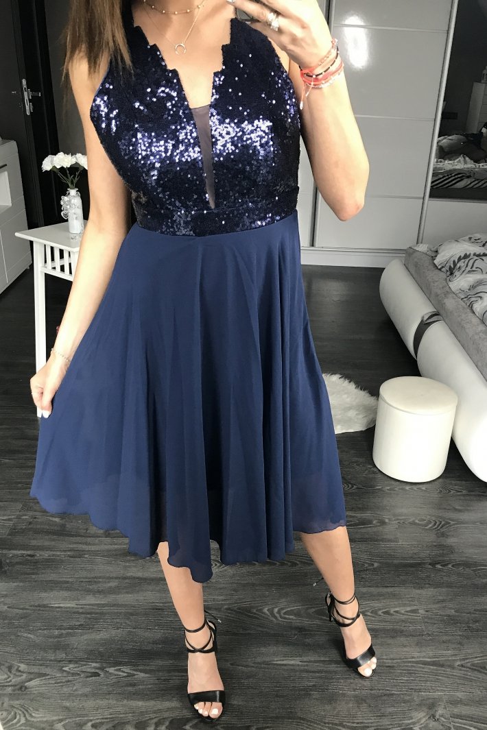 PINK BOOM  DRESS NAVY 44016-3