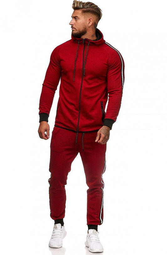 SWEAT SUIT MAN- RED 52007-2