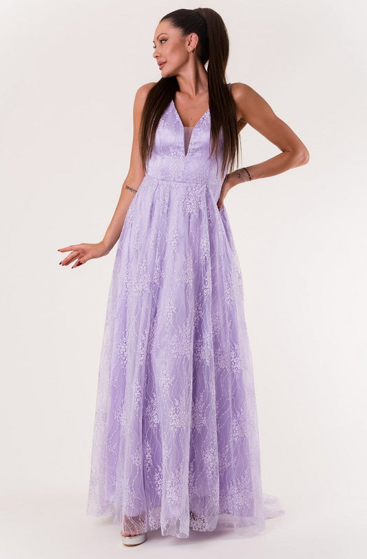EVA & LOLA DRESS LIGHT PURPLE 60007-1
