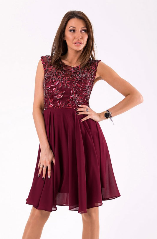 EVA&LOLA DRESS eggplant 46036-4