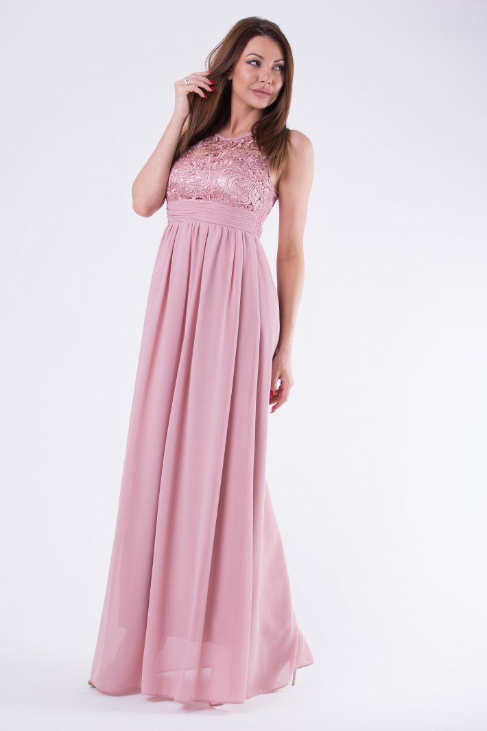 EVA & LOLA DRESS OLD PINK 58001-5