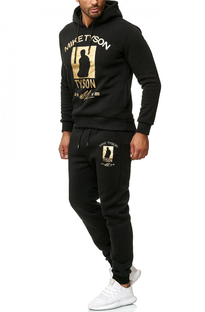 SWEAT SUIT MAN MIKE TYSON- BLACK GOLD  59004-2