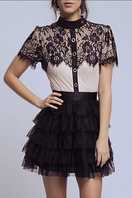 SOKY SOKA  DRESS BLACK 60001-2
