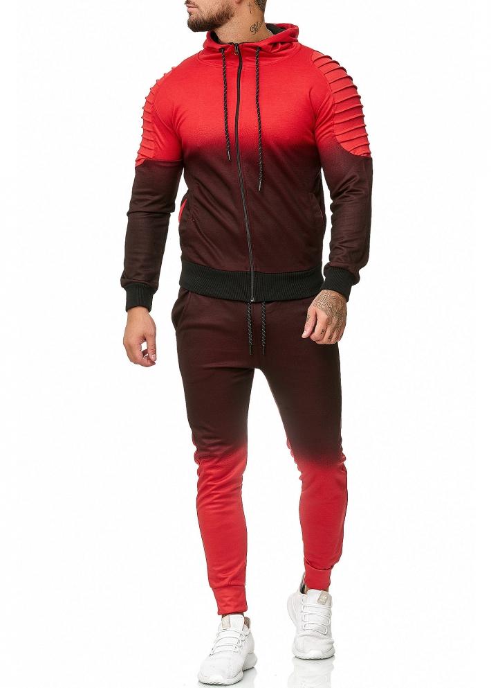 SWEAT SUIT MAN- RED 52005-2