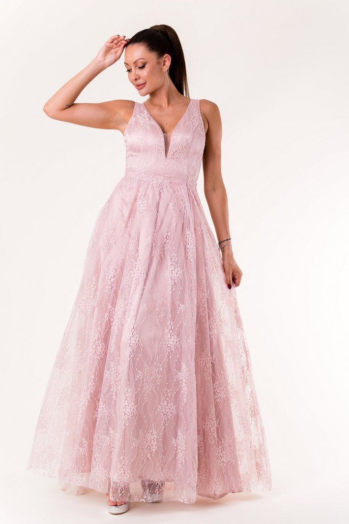 EVA&LOLA  DRESS  PINK 60007-3