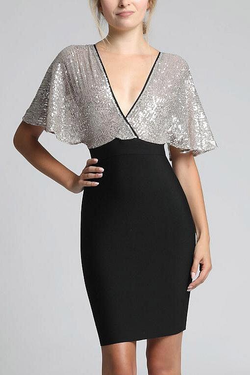 SOKY SOKA DRESS BLACK 62008-1