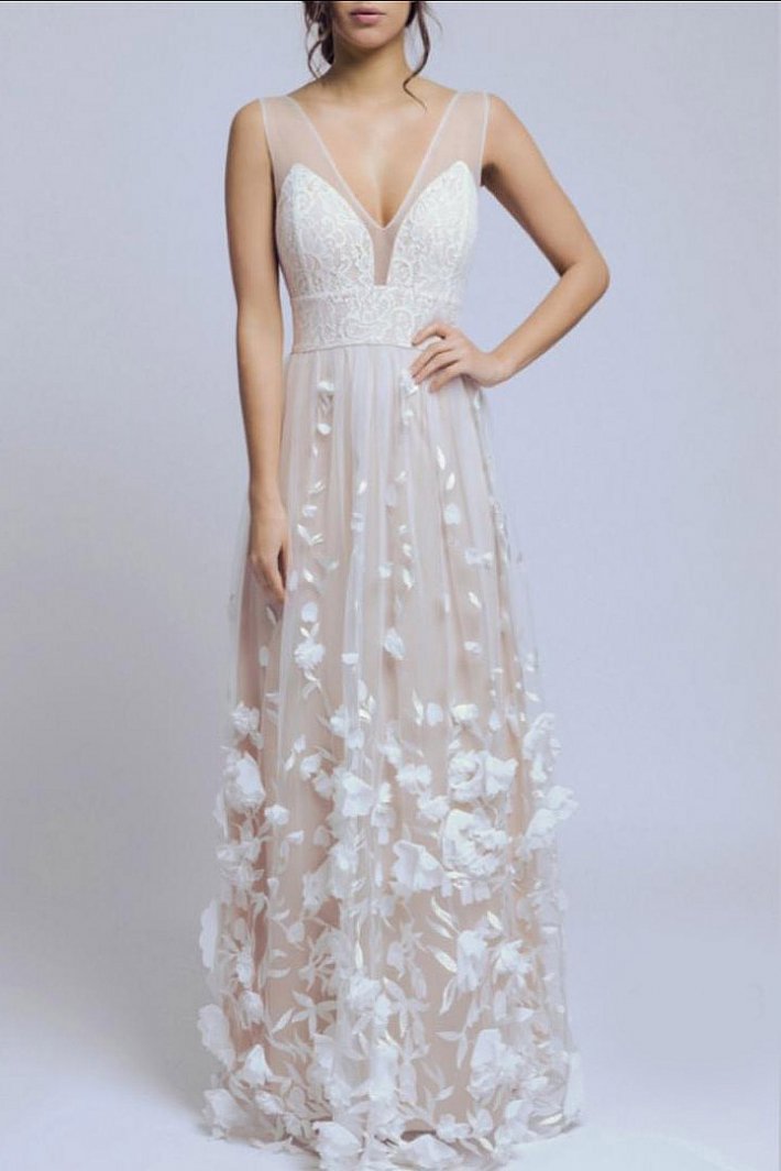 SOKY SOKA  DRESS WHITE 60003-2
