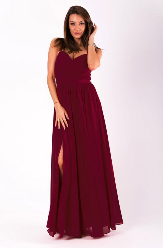 EVA&LOLA  DRESS eggplant 51008-3