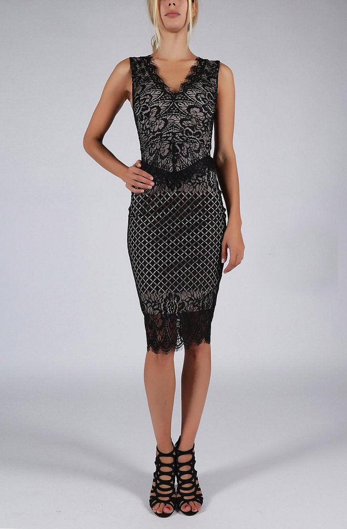 SOKY SOKA  DRESS BLACK 53014-1