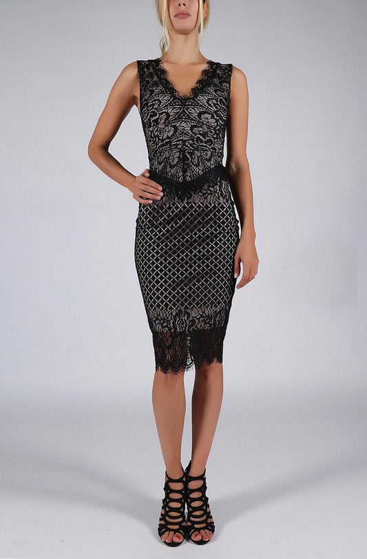 SOKY SOKA  DRESS BLACK 53014-1
