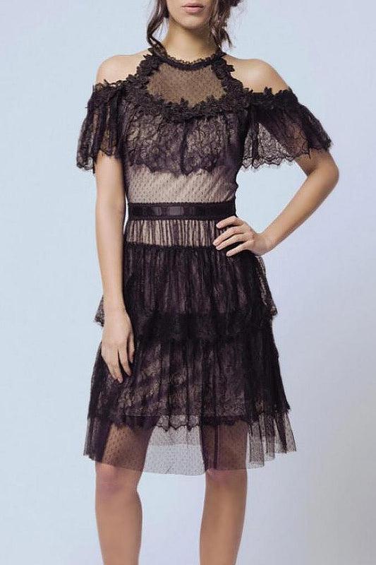 SOKY SOKA DRESS BLACK 57002-2